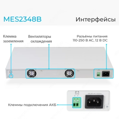 Коммутатор Eltex MES2348B MES2348B_AC Коммутатор Eltex MES2348B MES2348B_AC