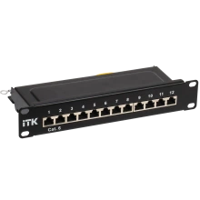 Патч-панель ITK PP12-1UC06S-D05-10