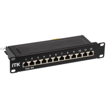 Патч-панель ITK PP12-1UC6AS-D05-10