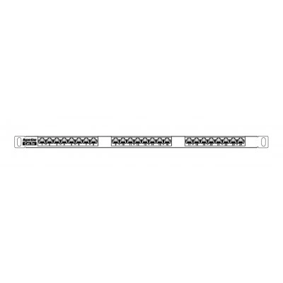 Патч-панель Hyperline PPHD-19-24-8P8C-C5E-110D Патч-панель Hyperline PPHD-19-24-8P8C-C5E-110D