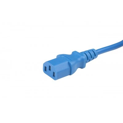 Кабель электропитания Hyperline PWC-IEC13-SHM-3.0-BL Кабель электропитания Hyperline PWC-IEC13-SHM-3.0-BL