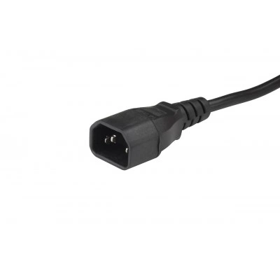 Кабель электропитания Hyperline PWC-IEC13A-IEC14-3.0-BK Кабель электропитания Hyperline PWC-IEC13A-IEC14-3.0-BK